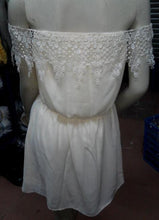 White Lace Dress Women Casual Slash Neck Mini Summer Dress 2015 Summer Beach Dresses Women Clothing Vestidos Femininos