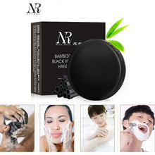 Whitening and moisturizing your facial skin NR Soft Purify Blackhead Clean Carbon Handmade Bamboo Charcoal Soap Oil Control