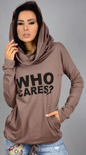 Who Cares T Shirt Hoodie Long Sleeve Casual Women Top Autumn Summer Top Fashion Women Fashion Clothes Women 2016 High Quality