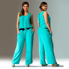 Wide Leg Sleeveless Button Up With Belt Bow Jumpsuit Elegant Casual Overalls Rompers Womens Jumpsuit 2016 One Piece New