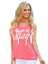 Wifey Letter Print Tank Top Sleeveless Women Summer Vest Backracer Girl Shirt Fitness Loose Tank Top Vetement 2016 Fashion