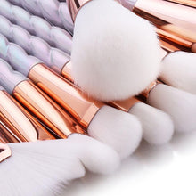 Women 10PCS Make Up Foundation Eyebrow Eyeliner Blush Cosmetic Concealer Brushes white makeup brushes Anne