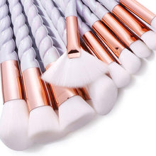 Women 10PCS Make Up Foundation Eyebrow Eyeliner Blush Cosmetic Concealer Brushes white makeup brushes Anne