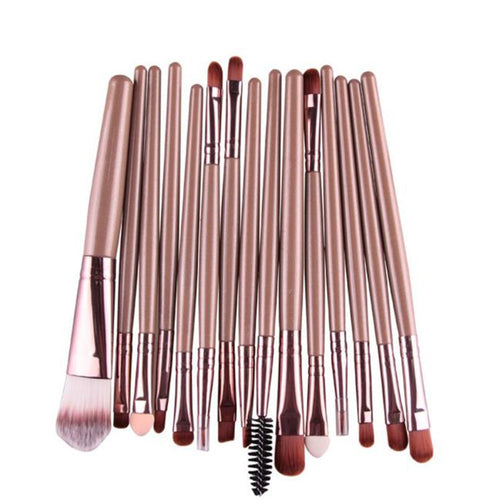 Women Makeup Brushes Professional 15 pcs/Sets Eye Shadow Foundation Eyebrow Lip Brush Hot