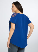 Women Mesh Patchwork Polka Dot Shirt Top See Through Navy Blue Butterfly Short Sleeve Big Size Plus Sizes 2Xl 3Xl Shirt Casual