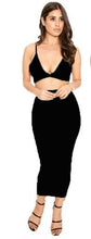 Women Sexy Two Piece Outfits Dress Spaghetti Strap Bodycon Pencil Dress High Waist Long Dress 2016 Culb Wear Party Evening