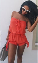 Women Strpless Black Bow Femme Romper Rompers Casual Jumpsuit Overalls Bodysuit Summer Style Black Jumpsuit Shorts Plus Size