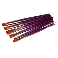 Wooden Handle + Animal Hair And Fiber 6PCS Cosmetic Makeup Brush Lip Makeup Brush Eyeshadow Brush set pennelli ovali Anne