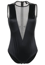 Zipper Sheer Mesh Bodycon Overall Women Sexy Bodysuit Romper Playsuit See Through Tops Plus Size Black Jumpsuit For Women Summer