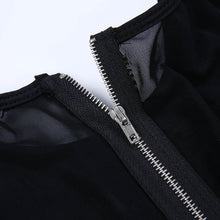 Zipper Sheer Mesh Bodycon Overall Women Sexy Bodysuit Romper Playsuit See Through Tops Plus Size Black Jumpsuit For Women Summer