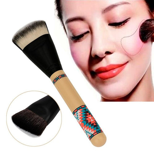 beige Color Double Sided Hair Dispersion Powder Blush Makeup Cosmetic Brushes Tool New fashion design Very popular 2017 Anne