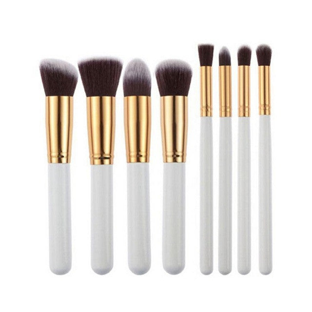 fresh 8 Pcs Black Synthetic Kabuki Flat Foundation Brush Single Makeup Cosmetic Brush pincel profissional para maquiagem Anne