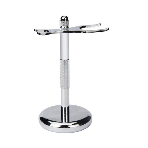metal alloy Matierial ZY Removable Shaving Stand Razor Brush Holder Stainless Steel Weighted Base Anne