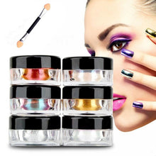 new style 12 Colors Nail Glitter Powder Shinning Nail Mirror Powder Makeup Art DIY Chrome Pigment With Sponge Stick Anne